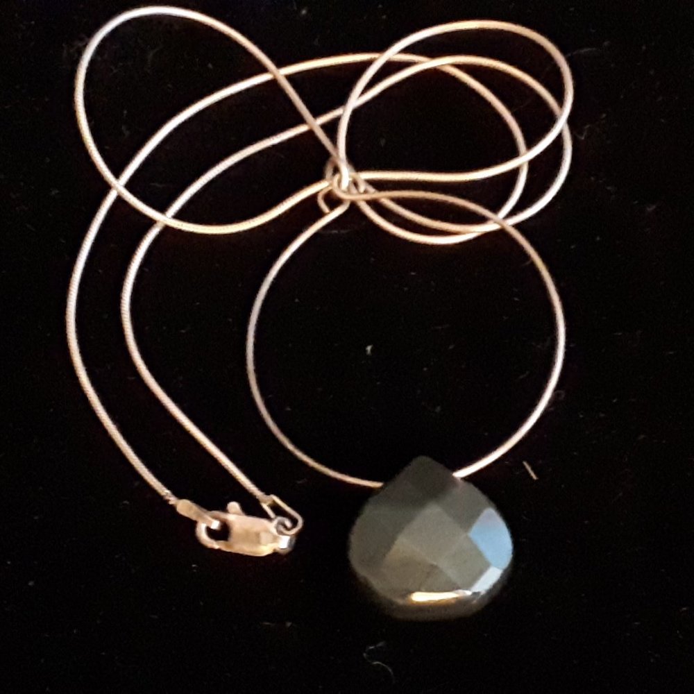 Silver 925 and Stone Modernist Pendant